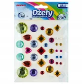 Pasmanteria - DŻETY SAMOPRZYLEPNE KRYSZTAŁKI MIX 35 SZTUK BREWIS - miniaturka - grafika 1