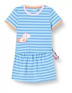 Sukienki - Sigikid Dziewczęca sukienka dziecięca, Niebieski/w paski/Miami, 80 cm - miniaturka - grafika 1