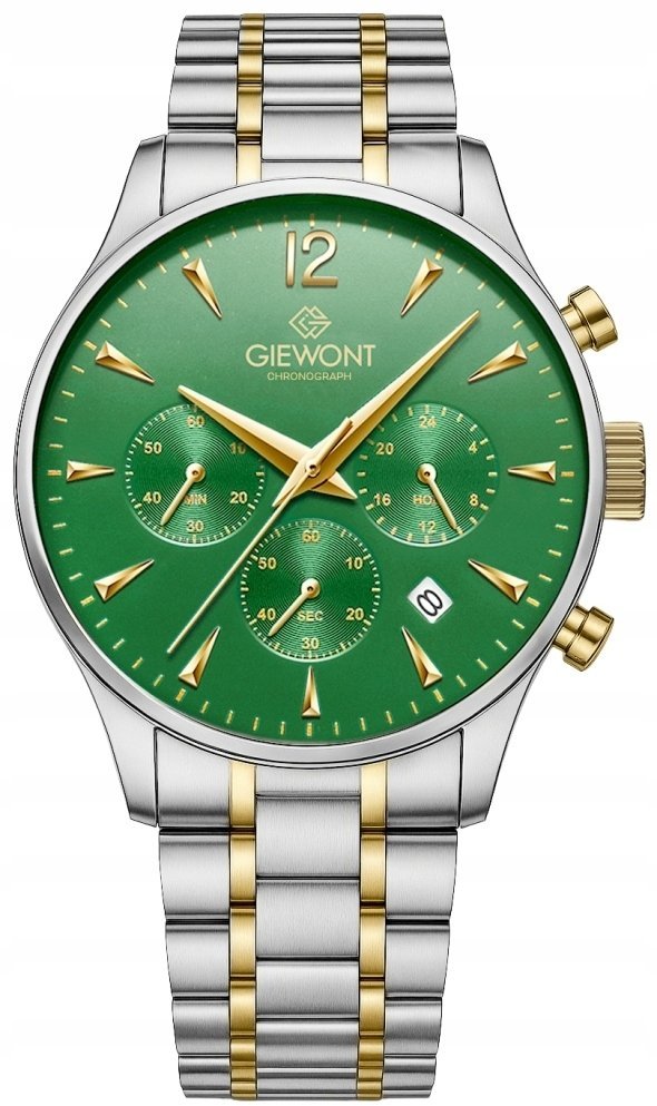 Zegarek Giewont Zegarek Męski Chronograph Sapphire Zielony GW6310-B6