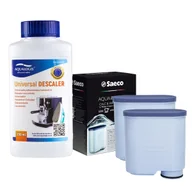 Akcesoria i części do ekspresów do kawy - Zestaw Philips - Filtr Philips Aquaclean CA6903 2szt, Uniwersalny Odkamieniacz 250ml - miniaturka - grafika 1