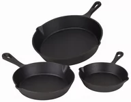Zestawy garnków i patelni - ZESTAW PATELNI ŻELIWNYCH 16CM/20CM/25CM PATELNIA ŻELIWO KOMPLET 3 SZT - miniaturka - grafika 1