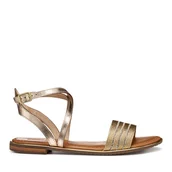 Sandały damskie - Sandały Geox D Sozy Plus D55DQF 02JN0 C2E2L Złoty - miniaturka - grafika 1