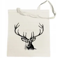 Torby i wózki na zakupy - Torba na zakupy nadruk POROŻE JELEŃ - miniaturka - grafika 1