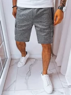 Spodenki męskie - Spodenki męskie dresowe bojówki ciemnoszare Dstreet SX2230-XXL - miniaturka - grafika 1