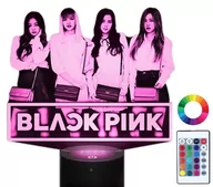 Lampy stojące - Lampka Nocna 3D LED Zespół Black Pink K-Pop Grawer - miniaturka - grafika 1