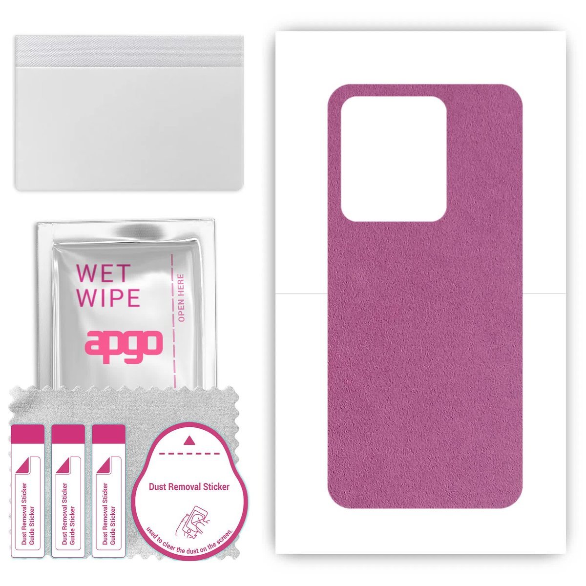 Folia naklejka skórka strukturalna na TYŁ Zamsz do Vivo V25 5G - Zamsz Fioletowy - apgo SKINS