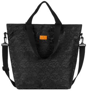 Torba torebka shopper na ramię damska zakupowa na zakupy z paskiem Rovicky czarna - Torebki damskie - miniaturka - grafika 1
