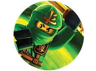 Ciasta i półprodukty do ciast - Dekoracyjny opłatek tortowy Ninjago - 20 cm - miniaturka - grafika 1
