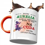 Kubki - Kubek Pomarańczowy Dla Aurelii Na Prezent z Nadrukiem ze Zdjęciem + Opakowanie na prezent (wzór 03) - miniaturka - grafika 1