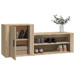 Szafka na buty, dąb sonoma, 130x35x54 cm - Szafki na buty - miniaturka - grafika 5