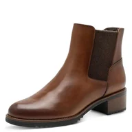 Kozaki damskie - Marco Tozzi Damskie 2-25376-45 modne kozaki, koniak, 38 EU, koniak, 38 EU - miniaturka - grafika 1