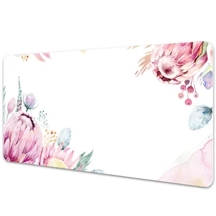 Duża mata na biurko Ramka z kwiatów 90x45 cm - Podkładki na biurko - miniaturka - grafika 1