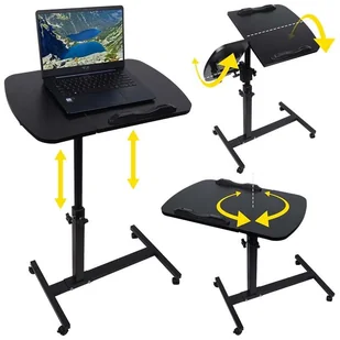 NN D2 regulowany stolik przyłóżkowy na kółkach pod laptop - Inne akcesoria audio-wideo NN D2 regulowany stolik przyłóżkowy na kółkach pod laptop - Inne akcesoria audio-wideo - miniaturka - grafika 1
