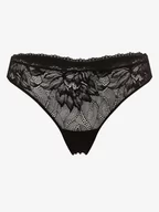 Majtki damskie - Calvin Klein - Stringi damskie, czarny - miniaturka - grafika 1