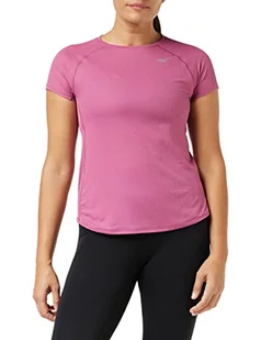 Mizuno Damska koszulka DryAeroFlow bieganie, magenta Haze, L - Koszulki i topy damskie - miniaturka - grafika 1