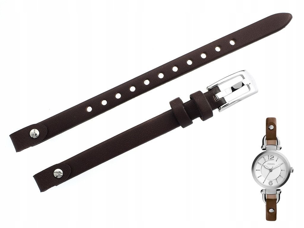Pasek do zegarka Fossil Georgia Mini ES3861 brąz
