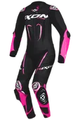 Odzież motocyklowa - Kombinezon Skórzany Ixon VORTEX 3 Damski Czarny/Różowy/Złamany BiałyL - miniaturka - grafika 1