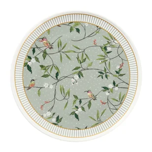 Talerz płytki porcelanowy 26,5 cm NORIKO GREEN - Talerze - miniaturka - grafika 1