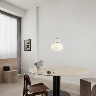 Nuura Aps Nuura Rizzatto 32 lampa wisząca mosiądz/biała - Lampy sufitowe - miniaturka - grafika 1