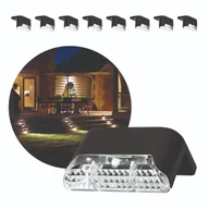 Lampy ogrodowe - Zestaw 8x lampa solarna LEO 0,06W oświetlenie ogrodowe CZARNA barwa ciepła - miniaturka - grafika 1