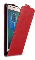 Etui i futerały do telefonów - Etui Cadorabo do Motorola MOTO G5S PLUS pokrowiec ochronny w kolorze czerwonym Etui z klapką na telefon komórkowy Etui Cover - miniaturka - grafika 1
