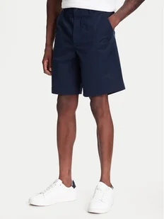 Calvin Klein Jeans Szorty materiałowe LV040EM618 Granatowy Regular Fit - Spodenki męskie - miniaturka - grafika 1