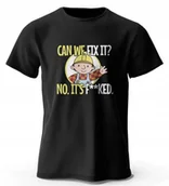 Koszulki męskie - KOSZULKA Z NADRUKIEM MĘSKA ŚMIESZNA T-SHIRT BOB BUDOWNICZY MEM #6 - miniaturka - grafika 1