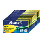 Naboje i atramenty - Naboje do pióra wiecznego długie 4001 zielone PELIKAN 50szt - miniaturka - grafika 1