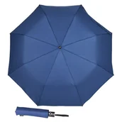 Parasole - Parasolka damska składana automat granatowa + etui - miniaturka - grafika 1