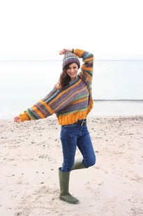 Sweter handmade z wełną moher - Swetry damskie - miniaturka - grafika 1