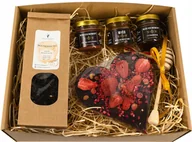 Zestawy upominkowe - Upominek Prezent Herbata Czekoladowe Serce Miody - miniaturka - grafika 1