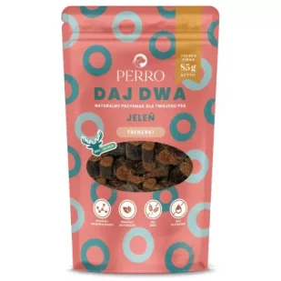 Perro Daj Dwa Jeleń Trenerki przysmaki dla psa 85 g - Przysmaki dla psów - miniaturka - grafika 1