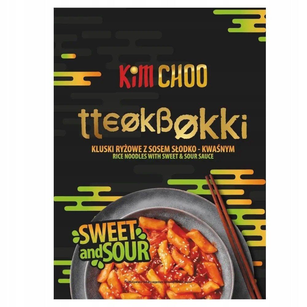 Tteokbokki Słodko-Kwaśne - koreańskie kluski ryżowe 140g