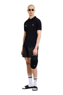 Koszulki męskie - ELLESSE MĘSKA KOSZULKA POLO CZARNA Z KRÓTKIM RĘKAWEM I LOGO L 5DA - miniaturka - grafika 1