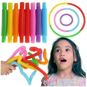 Klocki - RURKI RURY SENSORYCZNE TUBY EDUKACYJNE MONTESSORI - miniaturka - grafika 1