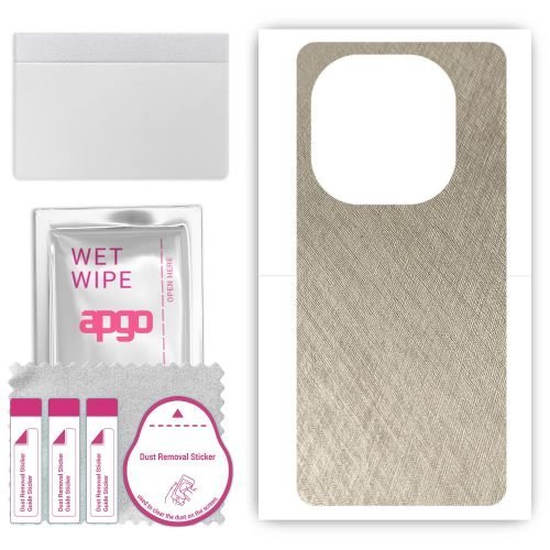 folia naklejka skórka strukturalna na TYŁ do Vivo iQOO 12 Pro - Tytan Srebrny - apgo SKINS