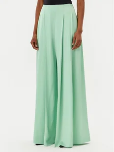 BOSS Spodnie palazzo Tetosa 50540618 Zielony Relaxed Fit - Spodnie damskie - miniaturka - grafika 1