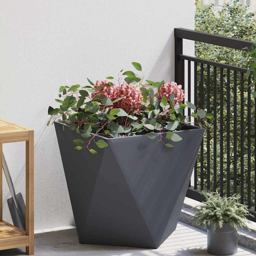 vidaXL Donica Antracyt 50 x 50 x 50 cm Stal