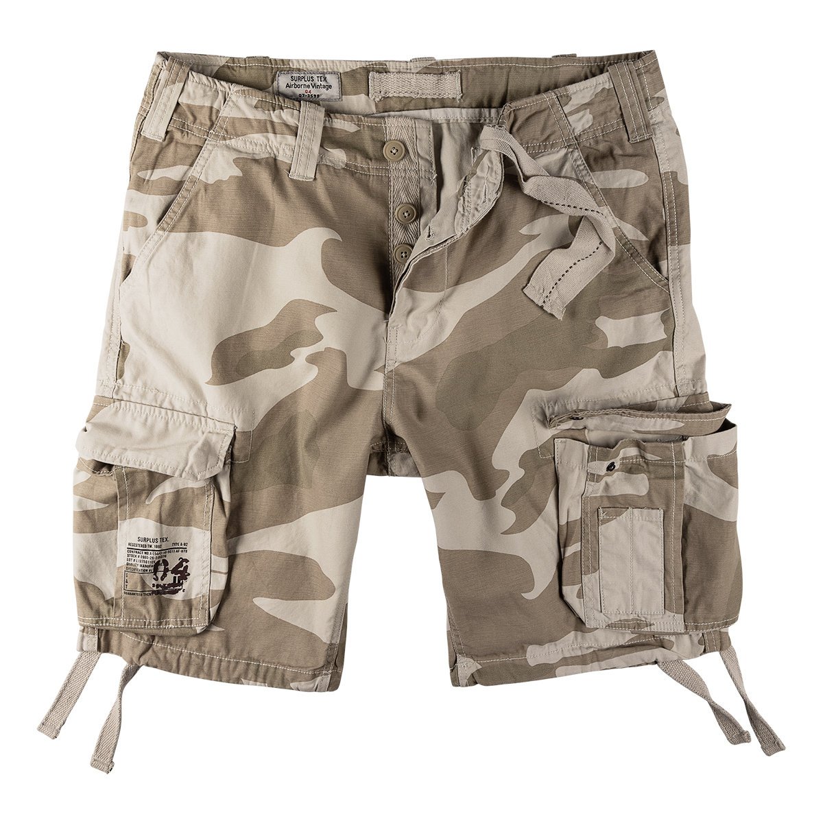 spodnie bojówki krótkie AIRBORNE VINTAGE DESERTSTORM-L