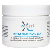 Balsamy i kremy do ciała - CxScabies Krem siarkowy 15%, krem do pielęgnacji twarzy i ciała, do skóry suchej i wrażliwej, 87 ml - miniaturka - grafika 1