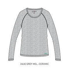 CMP – F.lli Campagnolo damska koszulka z długim rękawem z technologią Dry Function Technologie, Grey Mel-Ceramic, D46 - Koszulki i topy damskie - miniaturka - grafika 1
