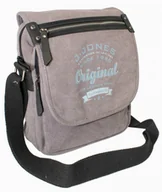 Torby męskie - Torebka Skórzana Torba JENNIFER JONES Listonoszka CANVAS Z Elementami Skórzanymi SŁOMIANY CIEMNY JJ4556 - miniaturka - grafika 1