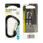 Sprzęt wspinaczkowy - Nite Ize - SlideLock Carabiner #4 - Czarny - CSL4-01-R6 - miniaturka - grafika 1