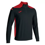 Bluzy męskie - Joma Bluza męska 101952.106.5XS, czarno-czerwona, normalny rozmiar, czarny, czerwony, 5XS - miniaturka - grafika 1