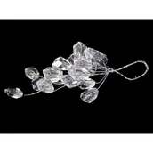 Ozdoby bożonarodzeniowe - Gałąź poliester zawieszka 14 cm biały - miniaturka - grafika 1