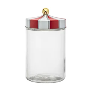 Pojemnik Do Przechowywania Biało-Czerwony 1200 ml Dek. Circus - Pojemniki kuchenne - miniaturka - grafika 1