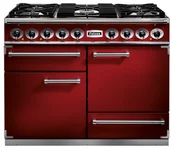 Kuchenki gazowo-elektryczne - Kuchnia gazowo-elektryczna FALCON Deluxe 110 Wiśniowy szczotkowany nikiel - miniaturka - grafika 1
