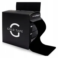 Akcesoria do rehabilitacji - Tejpy Taśmy Kinesiotaping Plastry Gold Tape 5Cmx5M Czarne - miniaturka - grafika 1