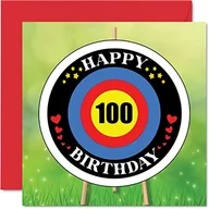 Kartki okolicznościowe i zaproszenia - Zabawne kartki urodzinowe na 100. urodziny dla mężczyzn kobiet - docelowy wiek - kartka urodzinowa dla pradziadka dziadka niani babci babci taty mamy, 145 mm x 145 mm kartki z życzeniami, zabawna - miniaturka - grafika 1