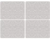 Obrusy i serwetki - Pimpernel, Podkładki Korkowe 4X - William Morris/Strawberry Thief Grey, Duże - miniaturka - grafika 1